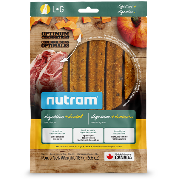 Nutram - Dental Sticks - Digestive - Lamb - Large - 187g