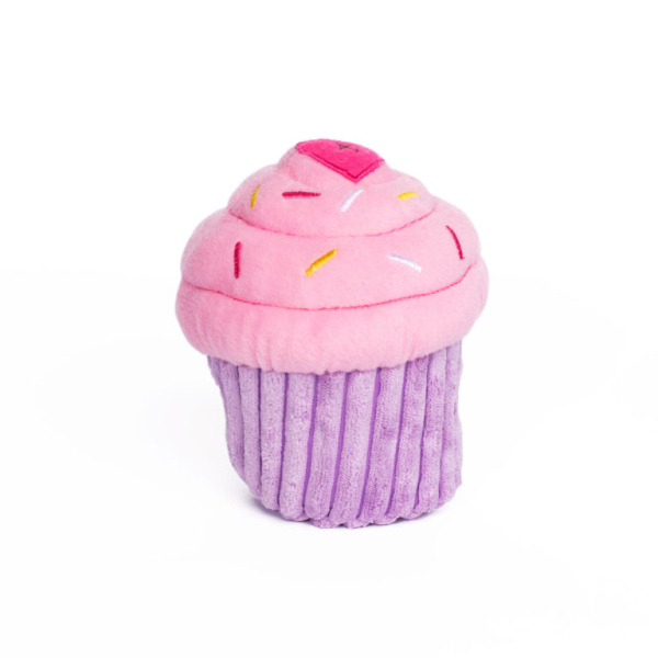 Zippy Paws - Birthday Dog Toy - Pink Cupcake