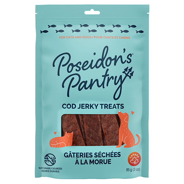 Poseidon's Pantry Dog Jerky Cod - 85g