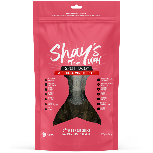 Shay's Way Dog Split Tails Pink Salmon - 50g