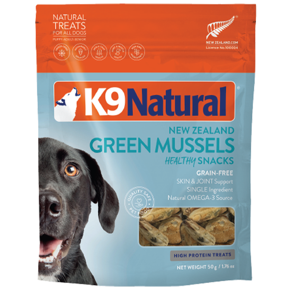 K9 Natural-New Zealand Green Mussels-Freeze Dried Treats-1.76oz