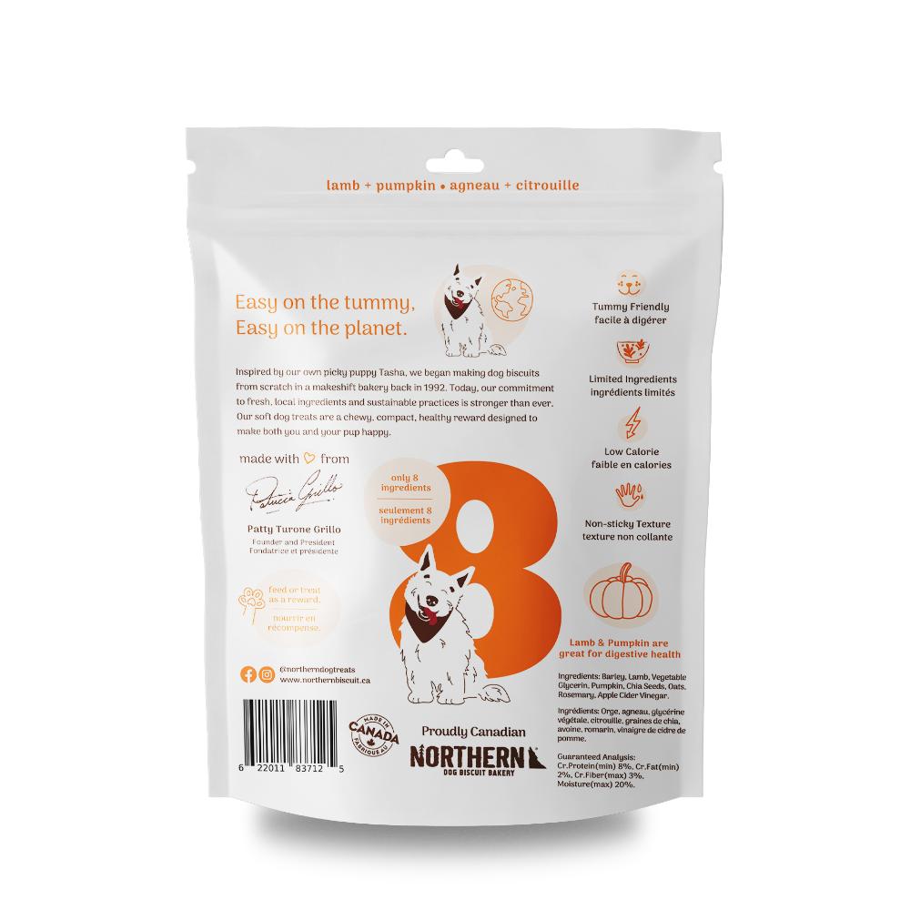 Northern Dog Biscuit - Dog Treat - Softies - Lamb & Pumpkin - 170g