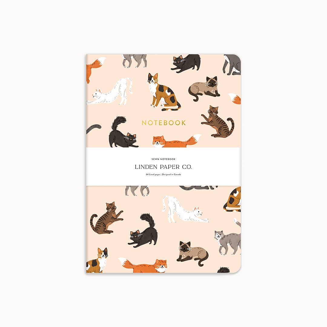 Linden Paper Co - Sewn Notebook - Cat