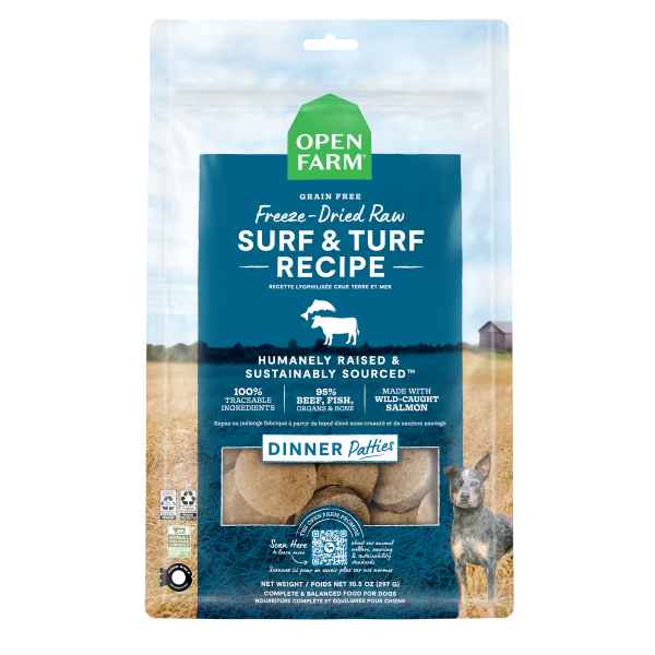 Open Farm - Freeze Dried - Surf & Turf Patties - 17.5 oz