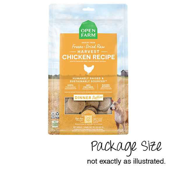 Open Farm - Freeze Dried - Chicken Patties - 17.5oz