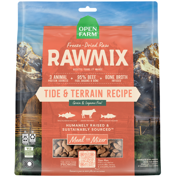 Open Farm - Freeze-Dried Raw - Rawmix - Pollock, Beef & Salmon - 13.5oz