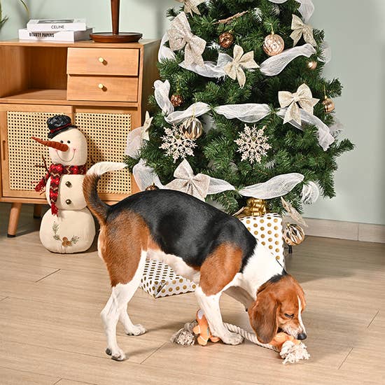 HugSmart Pet - Happy Woofmas | Holiday Gingerbread Man