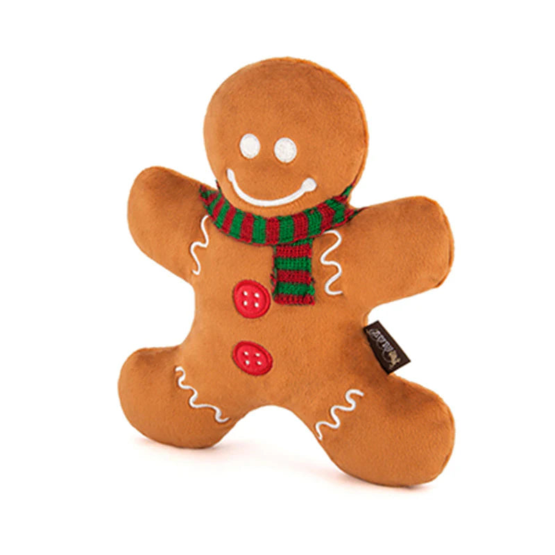 PLAY - Christmas Dog Toy - Gingerbread Man
