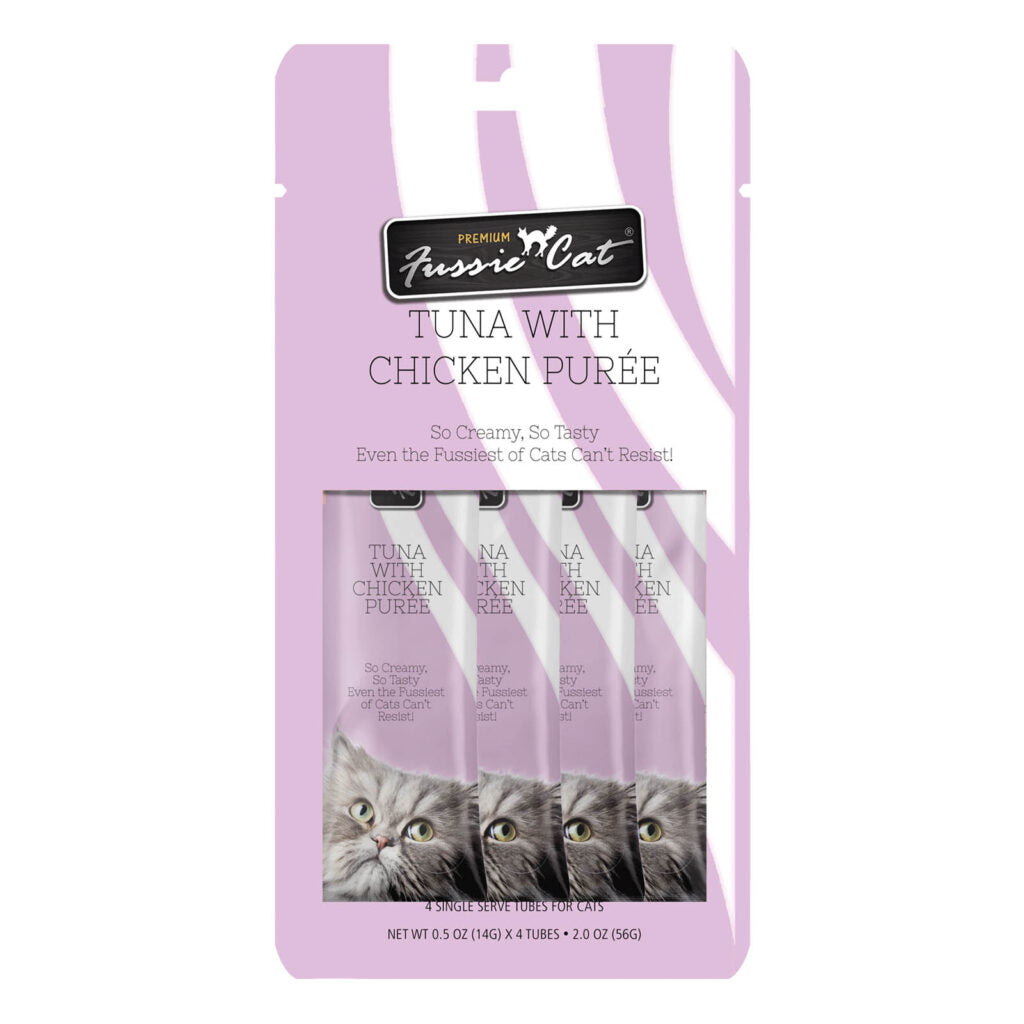 Fussie Cat Treat-Tuna with Chicken Puree-14g