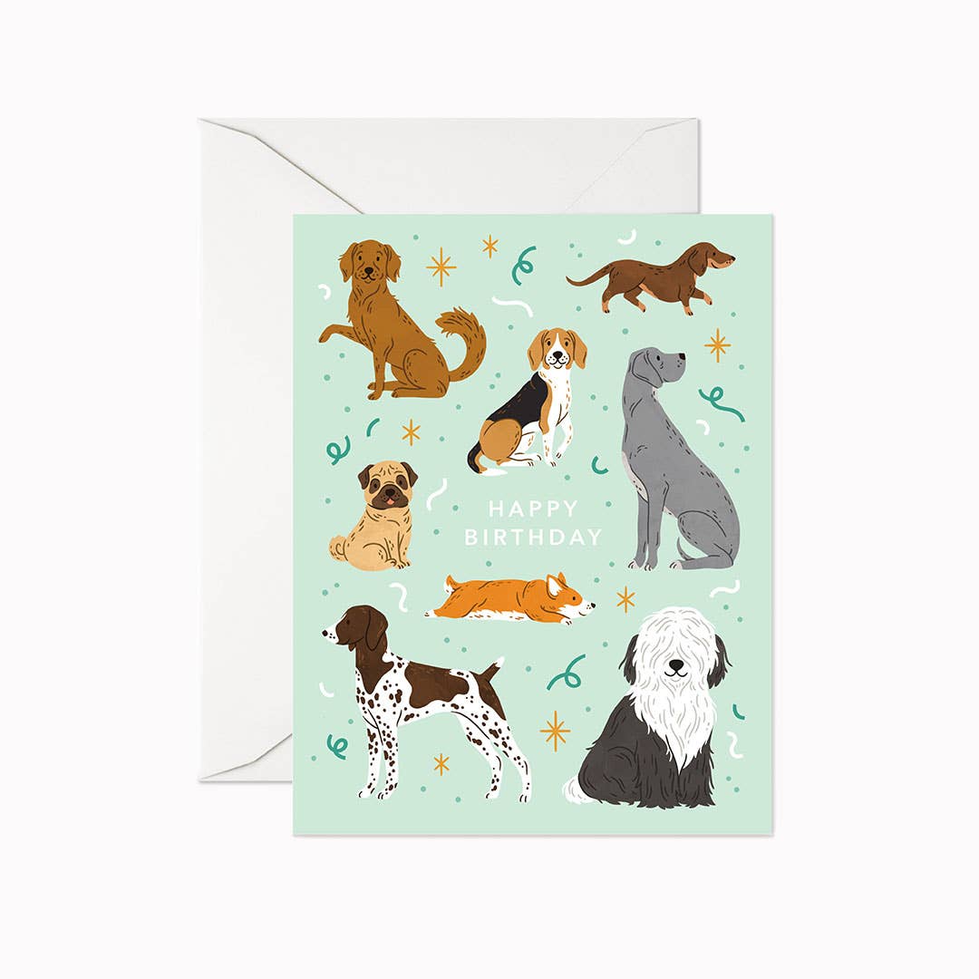 Linden Paper Co - Birthday Greeting Card - Dog