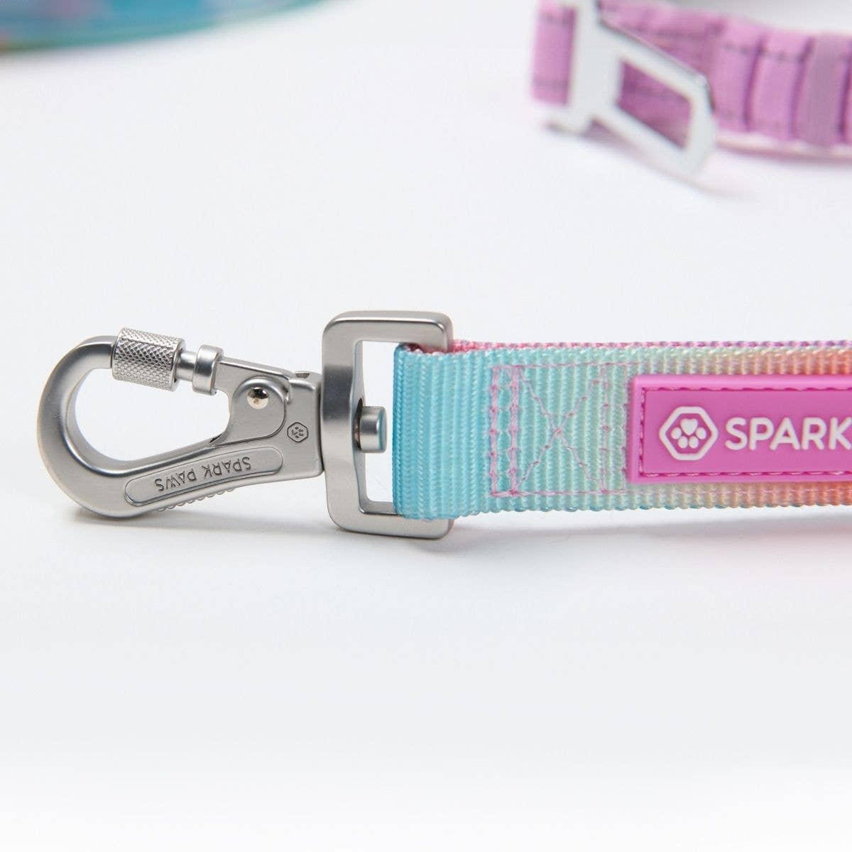 Multipurpose Seatbelt Handsfree Leash & Poop Bag Holder Set - Pastel Icing: OS