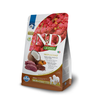 N&D - Dog Food - Quinoa - Skin & Coat - Venison - Med/Maxi - 7kg