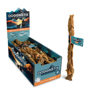 Dogginstix - Dog Chew - Braided Beef Tripe - 12"