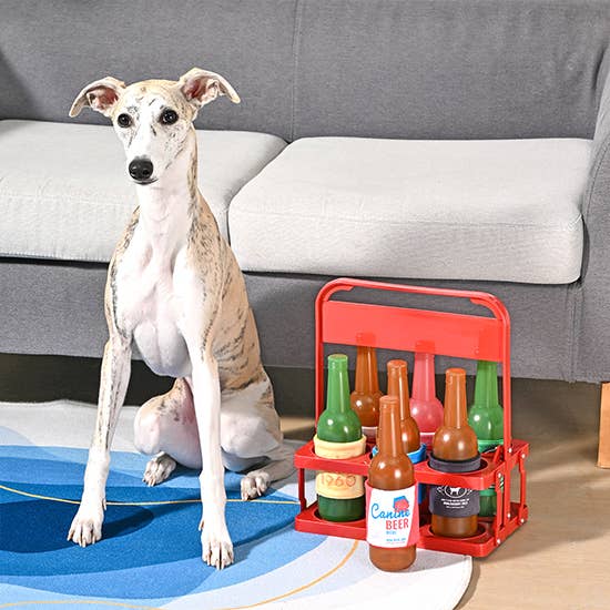 HugSmart Pet - Boozy Tailz | Whiskey - TPR Rubber Dog Toy