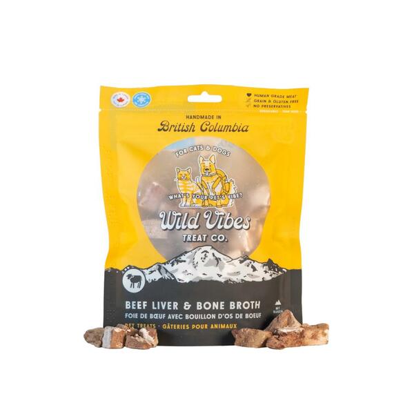 Wild Vibes - Dog & Cat Treat - Beef Liver & Bone Broth