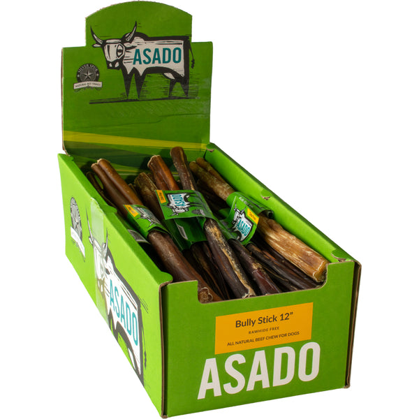 Asado - Dog Chew - Beef Bully Stick - Straight - 12"