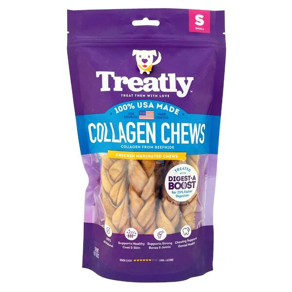 Treatly - Collagen Chew - Chicken Marinated - 8oz