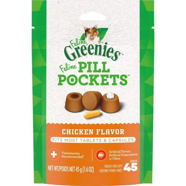 Greenies - Feline - Pill pockets - Chicken Flavour - 45g