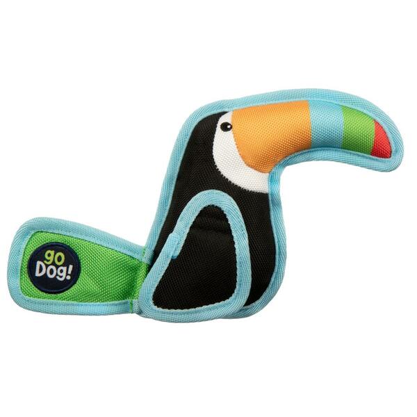 Go Dog - Dog Toy - Flap 'N Fun Tico Toucan