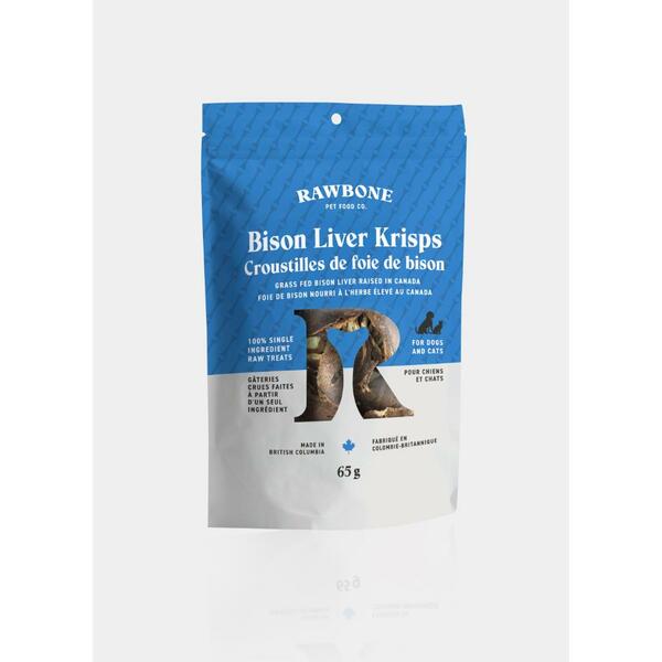 Rawbone - Bison Liver Krisps - 65g