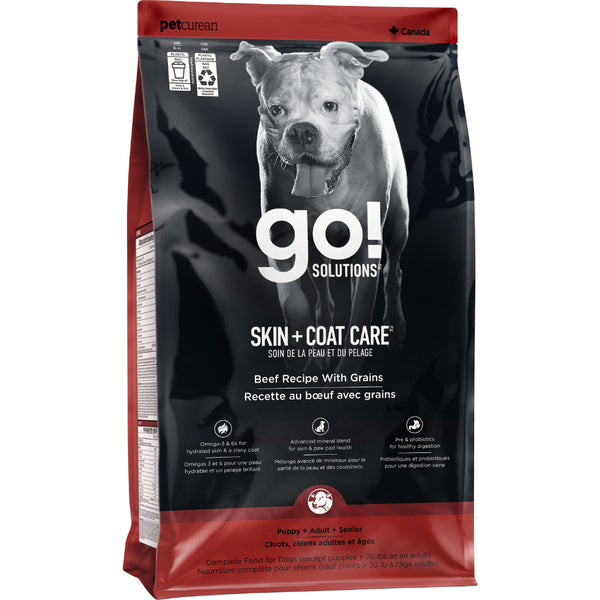 GO! Solutions - Dog Food - Skin & Coat - Beef - 12lb