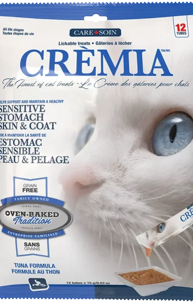 Oven-Baked Tradition - Cat Treat - Cremia Puree Skin & Stomach Tuna - 12 Pack