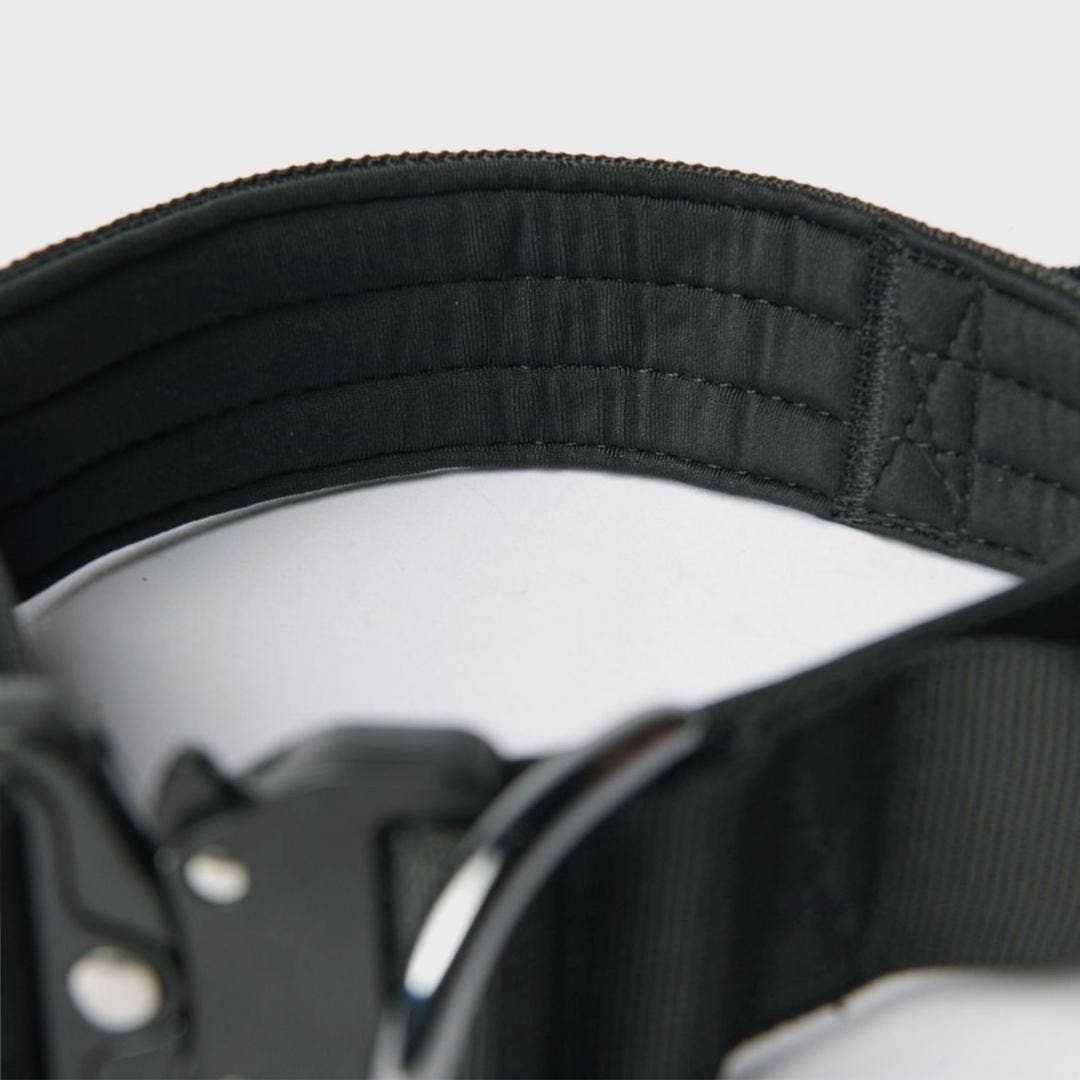 Tactical Dog Collar - Black (1.5"/4cm): S