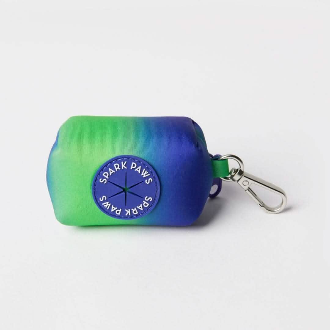 Leash and Poop Bag Holder Set - Lime Wave: OS