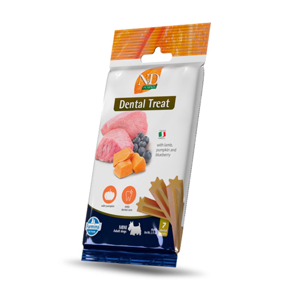 N&D - Dog Treat - Dental Chew - Pumpkin - Lamb -Mini