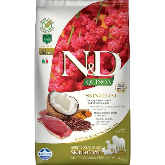N&D - Dog Food - Quinoa - Skin & Coat - Duck - 2.5kg