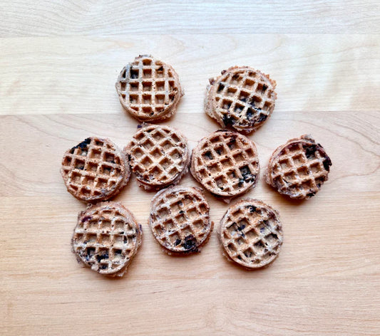 Charlie's Bakeshop - Dog Treat - Blueberry Waffles - 15 PACK