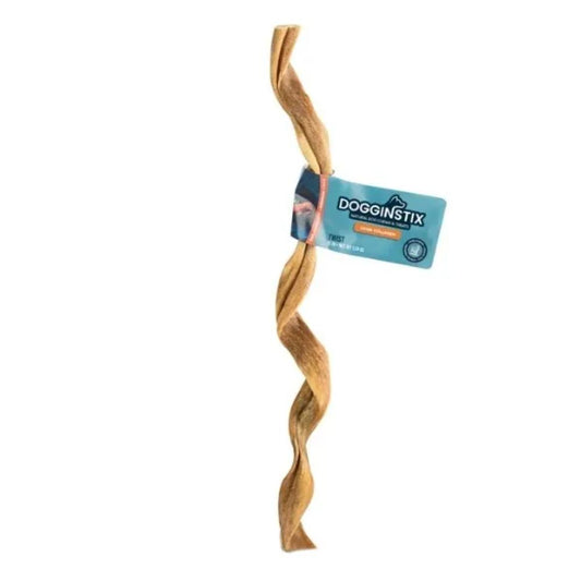 Dogginstix - Dog Chew - Twisted Lamb Collagen - 12”