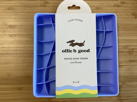 Ollie B Good - Wavies Slow Feeder - Cornflower