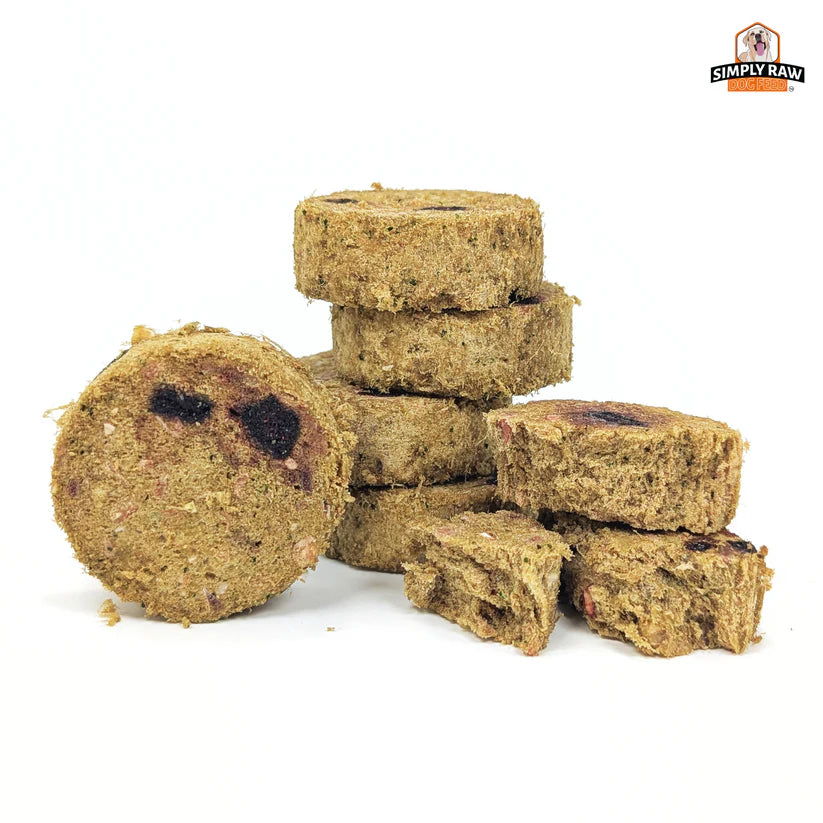 Simply Raw - Dog Food - FD Pucks - Bone-in Duck & Blueberry - 454g