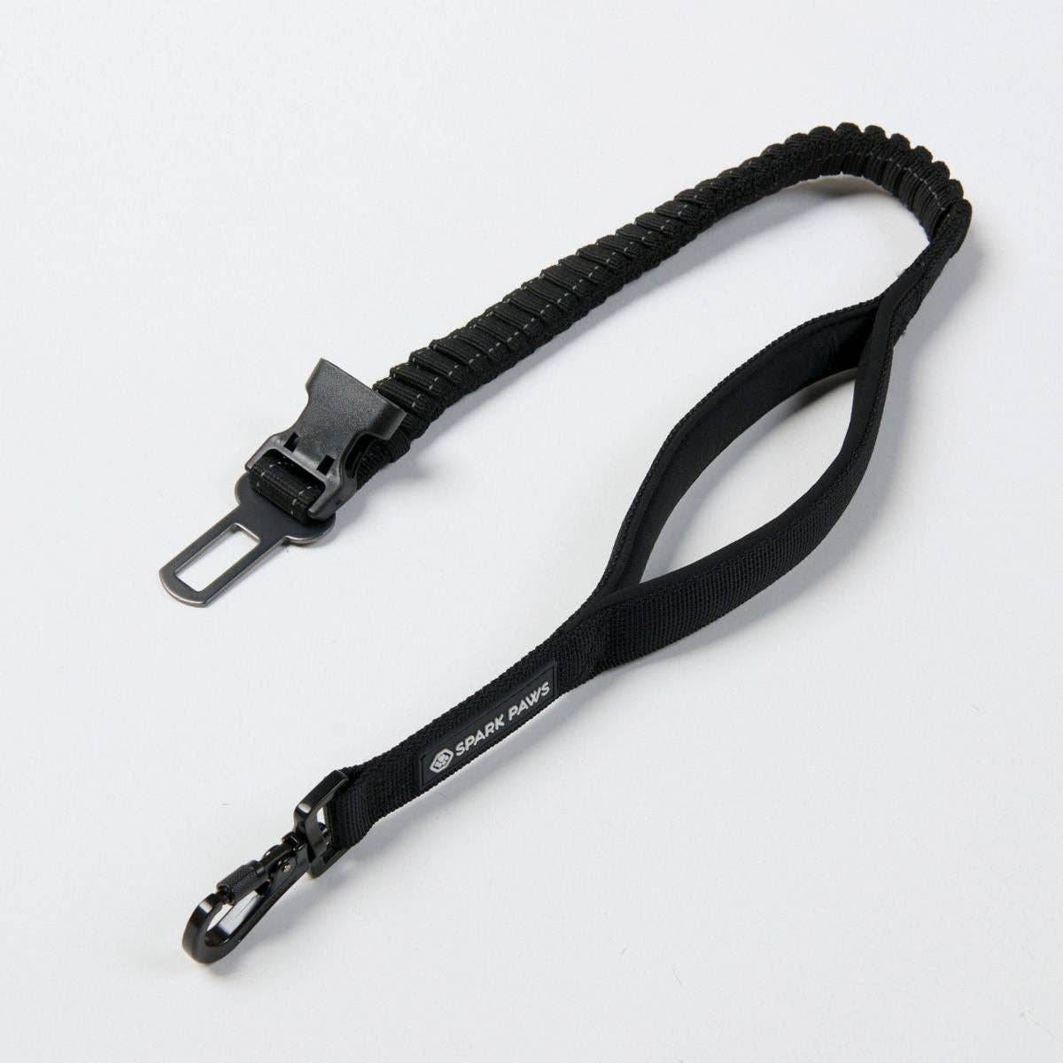 Multipurpose Seatbelt Handsfree Leash & Poop Bag Holder Set - Black: OS