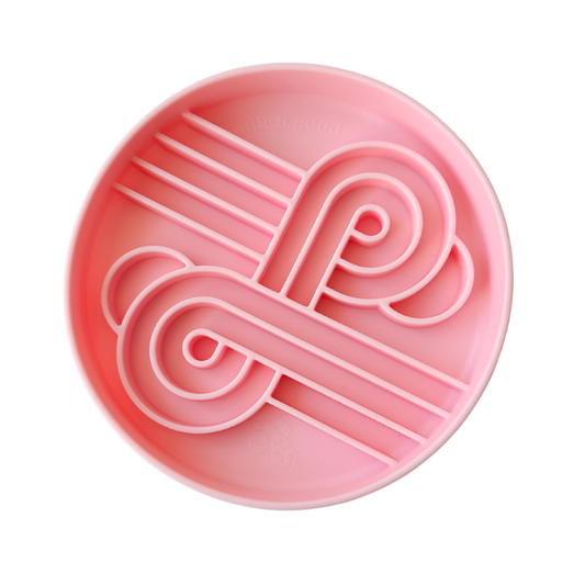 Ollie B Good - Zoomies Slow Feed Bowl - Strawberry