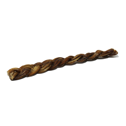 Open Range - Dog Chew - Water Buffalo Bully Braid - 9-12"