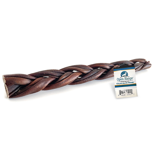 Open Range - Dog Chew - Water Buffalo Collagen Braid - 12”