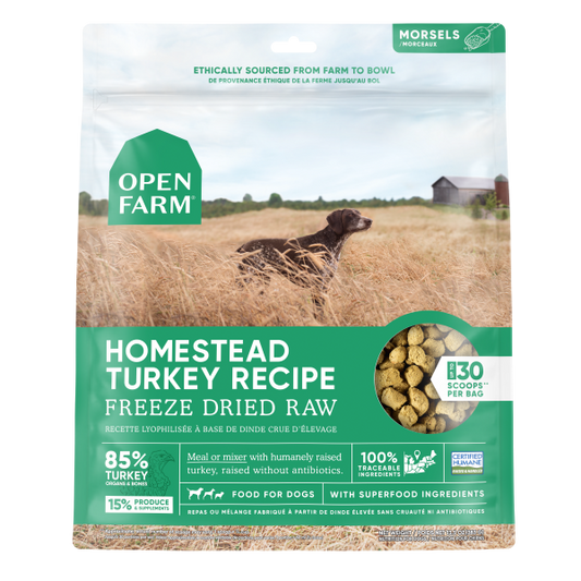 Open Farm - Freeze Dried - Turkey Morsels - 13.5oz