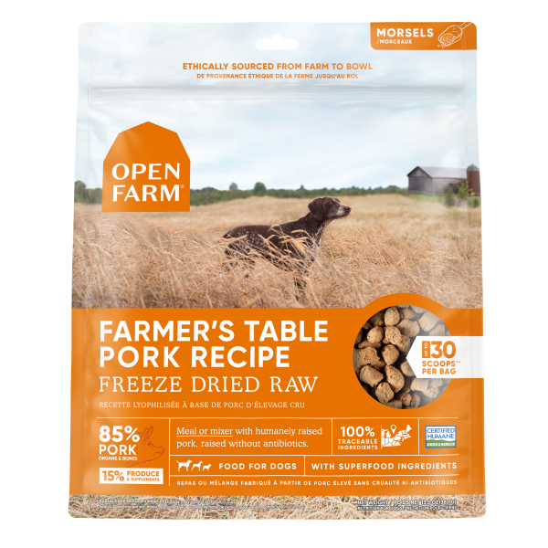 Open Farm - Freeze Dried - Pork Morsels - 13.5oz
