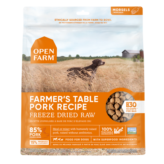 Open Farm - Freeze Dried - Pork Morsels - 13.5oz