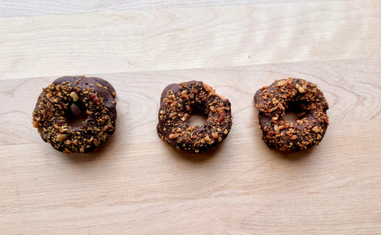 Charlie's Bakeshop - Dog Treat - Peanut Butter Bacon Doughnuts - 3 PACK