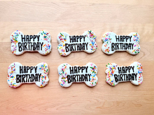 Charlie's Bakeshop - Dog Treat - Happy Birthday Biscuit - SINGLE