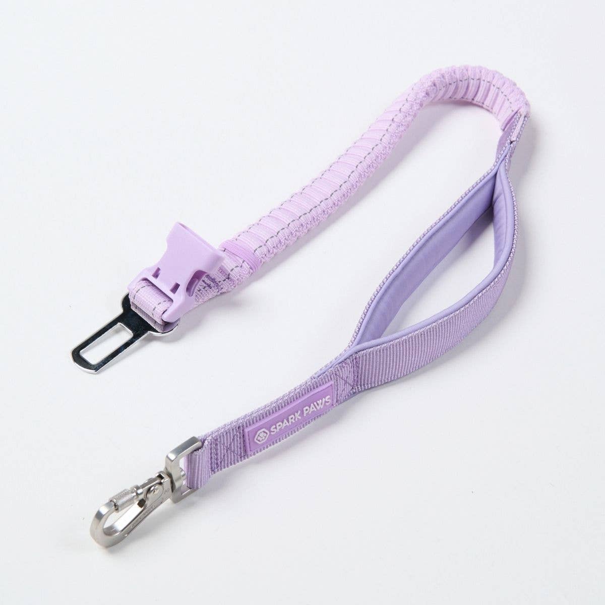 Multipurpose Seatbelt Handsfree Leash & Poop Bag Holder Set - Lilac: OS