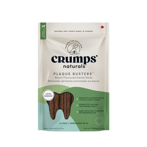 Crumps’ - Dog Treat - Plaque Busters Bacon 7” - 30 Pack