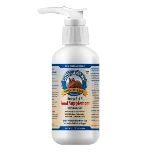 Grizzly Salmon Plus Oil-For cats-Liquid Supplement-4oz