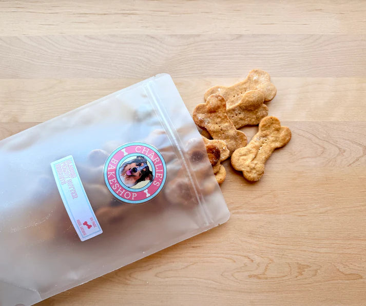 Charlie's Bakeshop - Dog Treat - Classic Peanut Butter Biscuits - 10 PACK