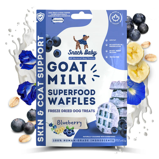 Snack Baby - Dog Treat - Super Waffles - Blueberry