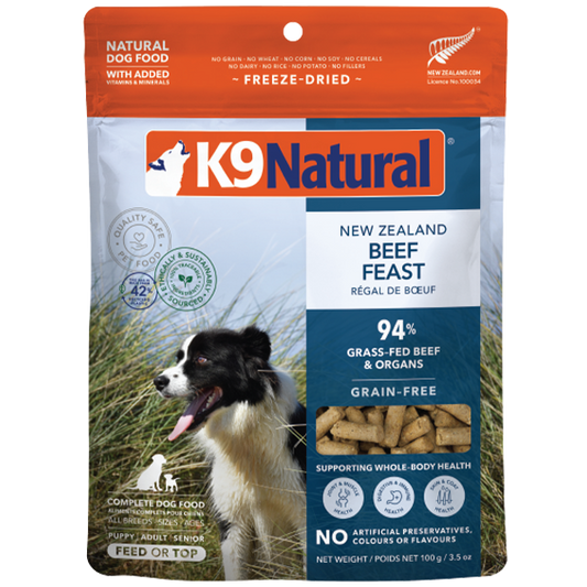 K9 Natural Dog Freeze-Dried Beef 3.5oz