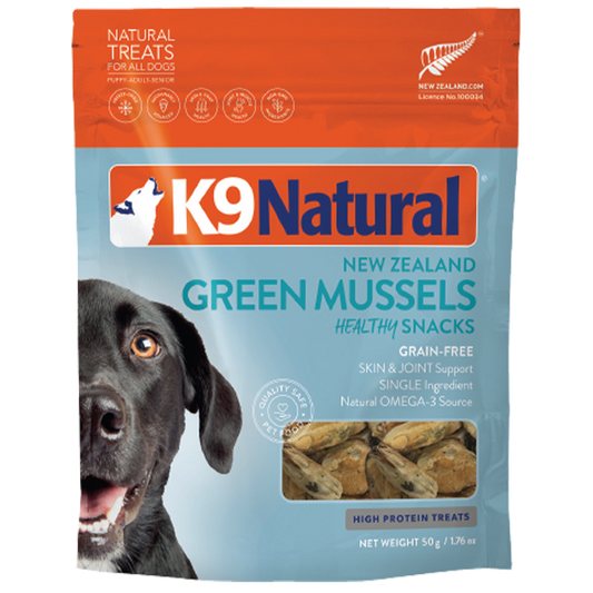 K9 Natural-New Zealand Green Mussels-Freeze Dried Treats-1.76oz